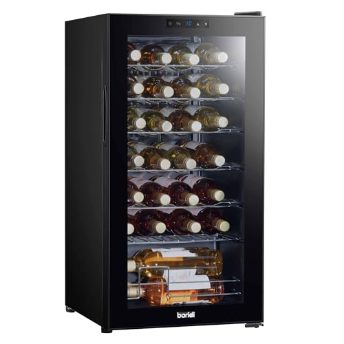 Baridi 28 Bottle Wine Cooler Fridge with Digital...