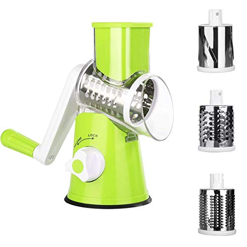 Manual Vegetable Slicer, Uong Drum Rotary Grater...