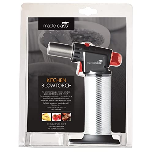 MasterClass Blow Torch, Refillable Kitchen Gas...