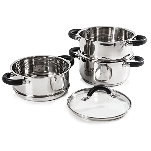 Tower T80836 Essentials Induction Steamer Pans 3...