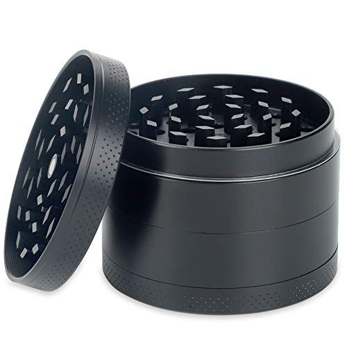 H&S Herb Grinder Metal 4 Piece 2.2' Pocket Grinder...