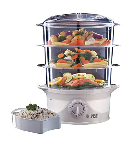 Russell Hobbs 3 Tier Electric Food Steamer, 9L,...