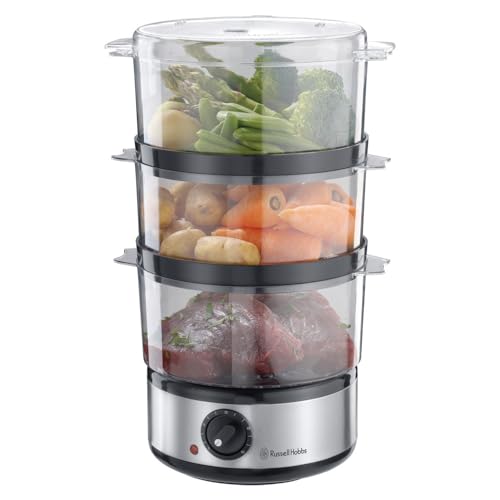 Russell Hobbs 3 Tier Electric Food Steamer, 7L,...