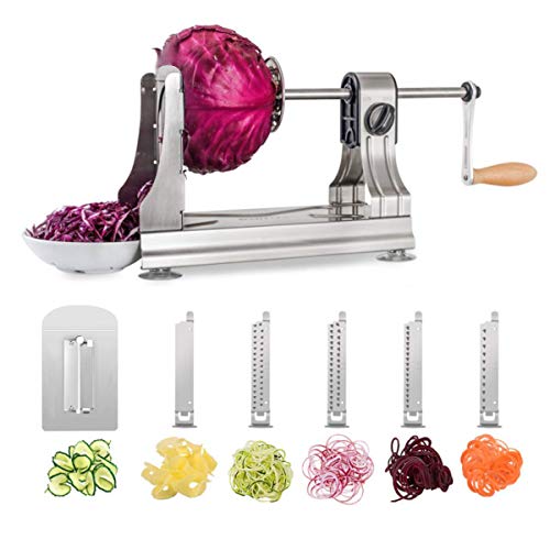 WellToBe 6 Blades Stainless Steel Vegetable...