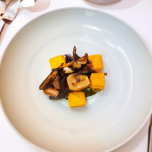 butternut squash and mushroom