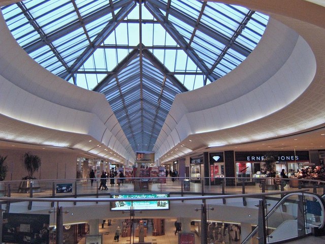 inside lakeside shopping centre